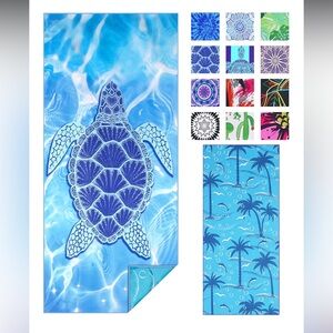 Blue Sea Turtle Beach Towel
